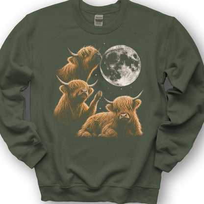 Midnight Coos Throwback Sweatshirt - Military Green