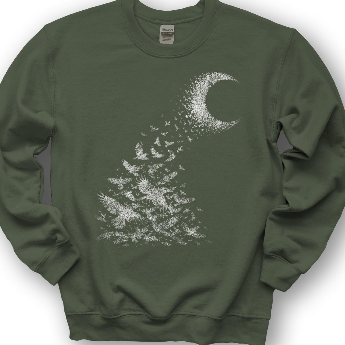 Midnight Crows Sweatshirt - Military Green