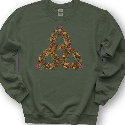 Thistle Trinity Knot Sweatshirt - Military Green