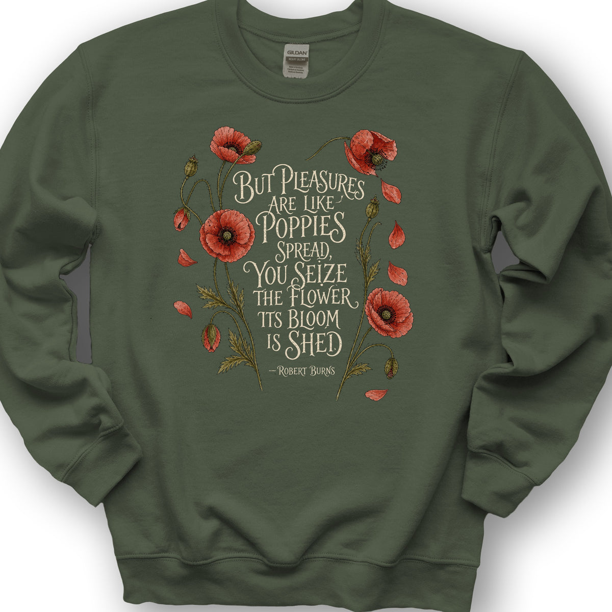 Like Poppies Burns Sweatshirt