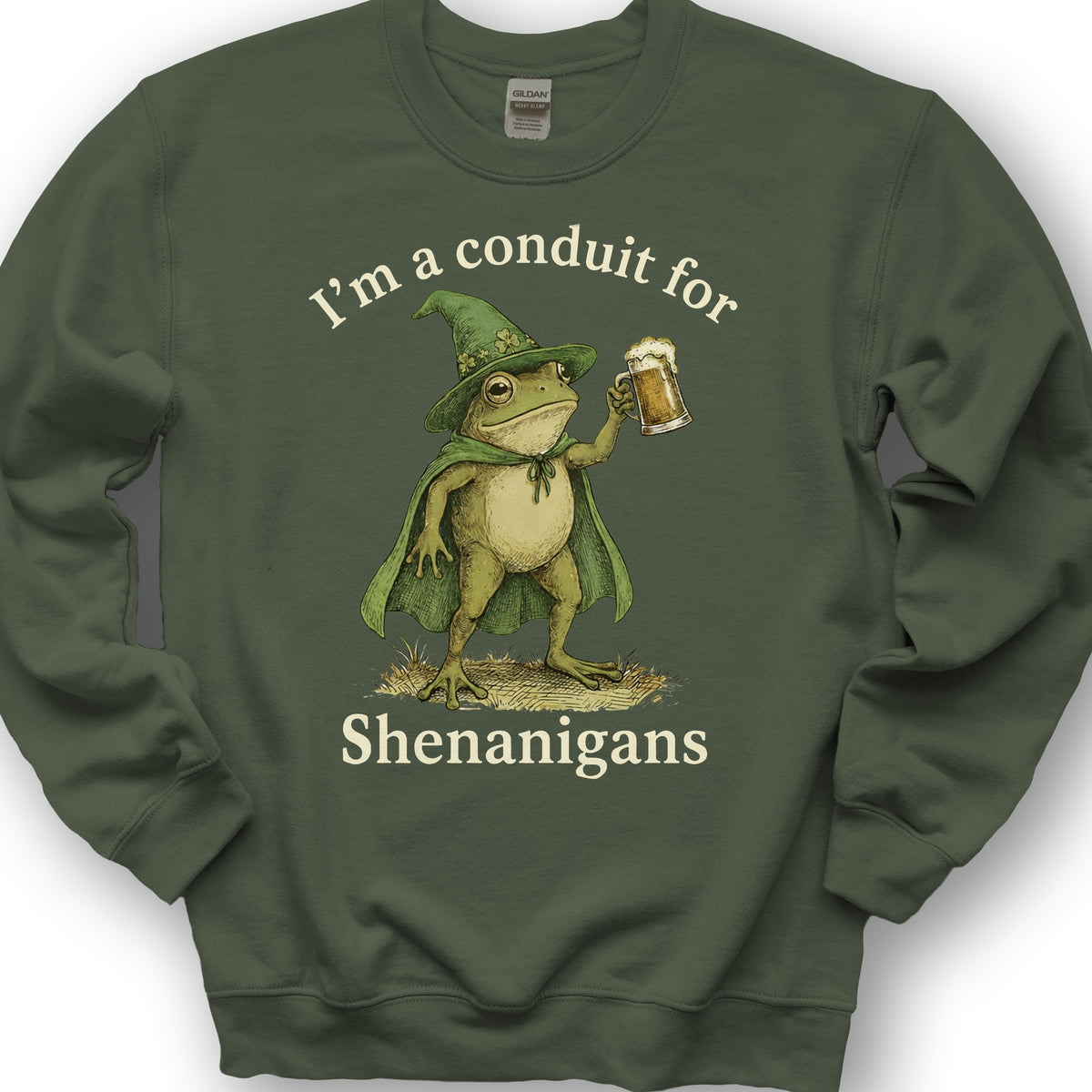 Frog Shenanigans Conduit Sweatshirt - Military Green