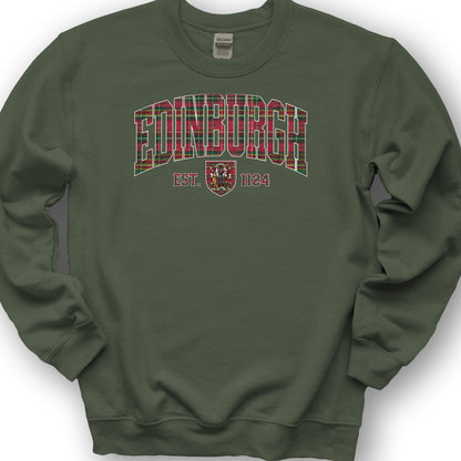 Edinburgh Varsity Sweatshirt - Military Green