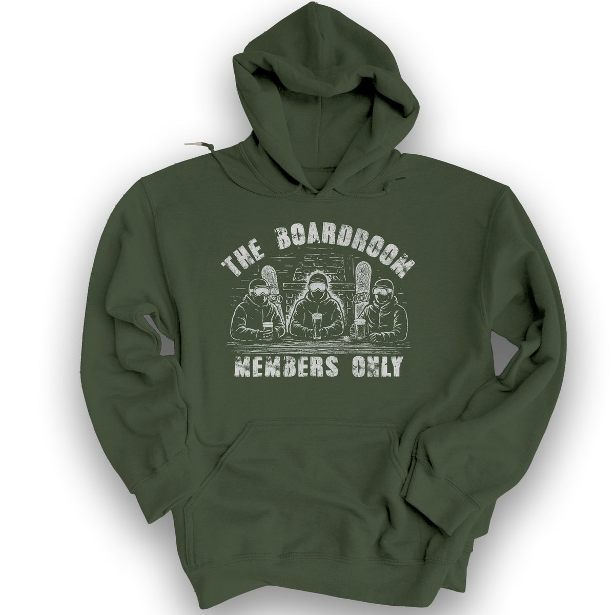 "Boadroom" Snowboard Hoodie - Military Green
