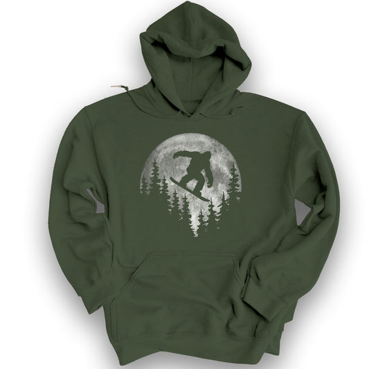Bigfoot Snowboard Hoodie - Military Green