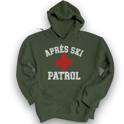 Après Ski Patrol Hoodie - Military Green