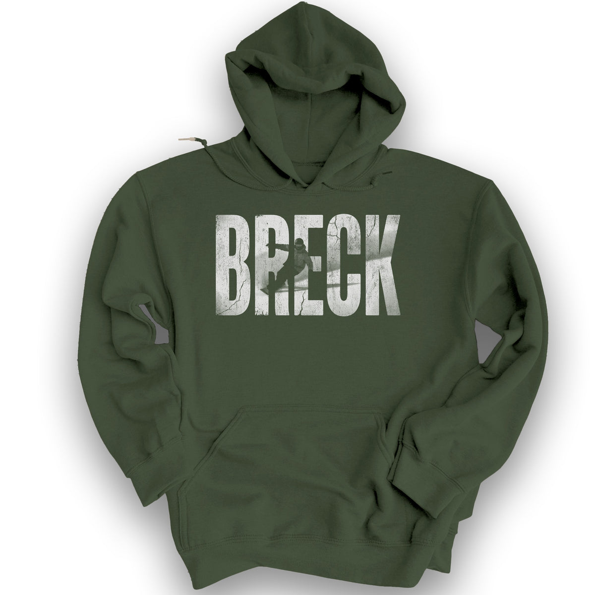 BRECK Snowboard Hoodie - Military Green