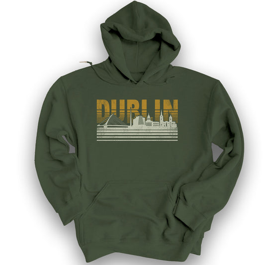 Dublin Stripes Hoodie - Military Green