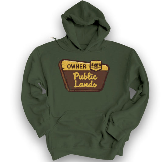 Public Lands Owner Hoodie - Military Green