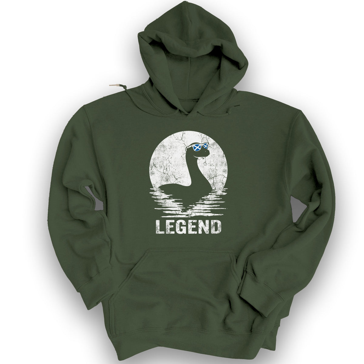 Legend Nessie Sunglasses Hoodie - Military Green