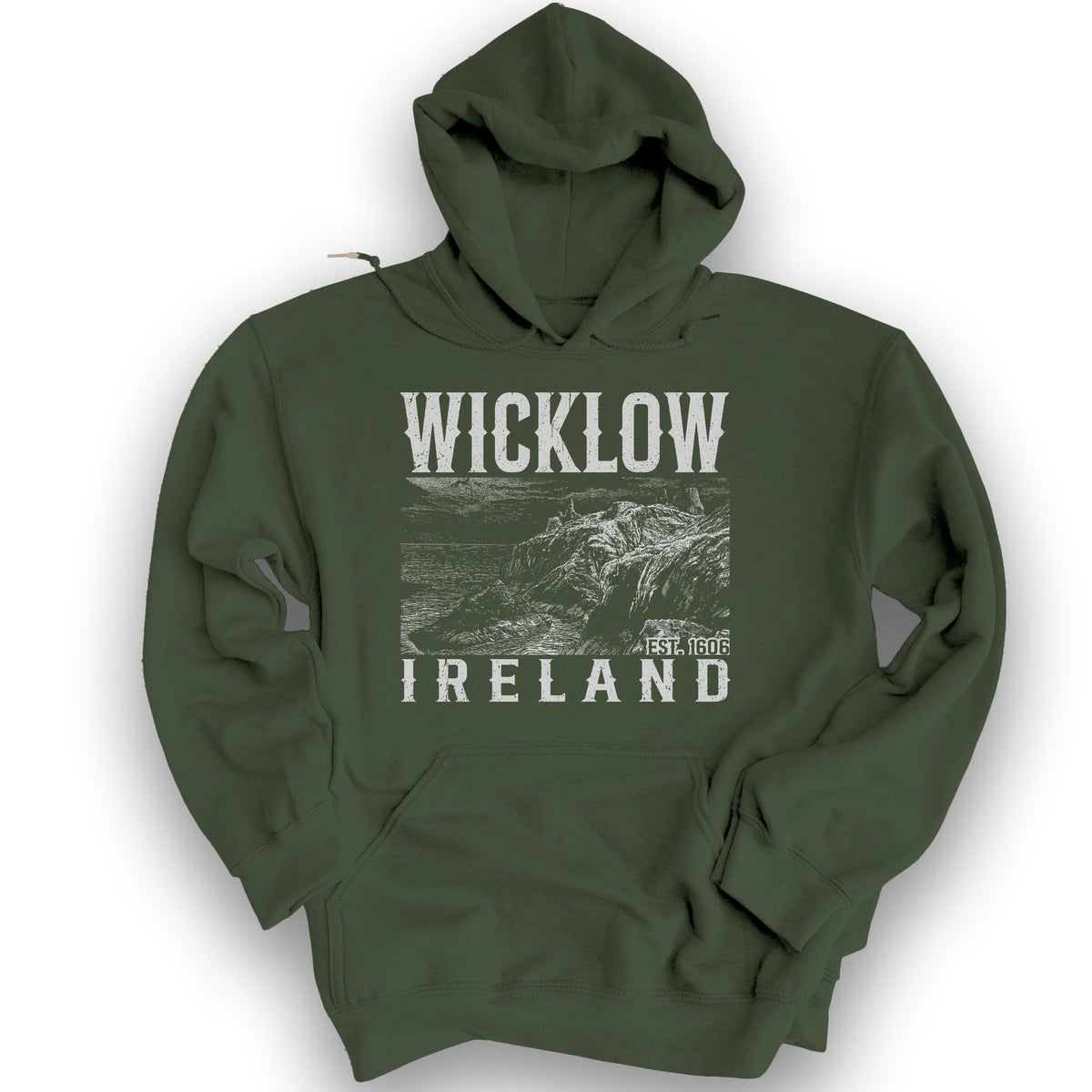Wicklow Ireland Hoodie - Military Green