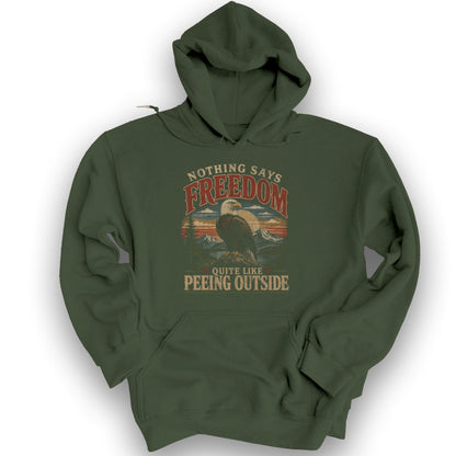 Nothing Says Freedom Hoodie - Military Green