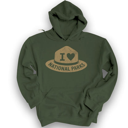 Parks Ranger Hat Hoodie - Military Green