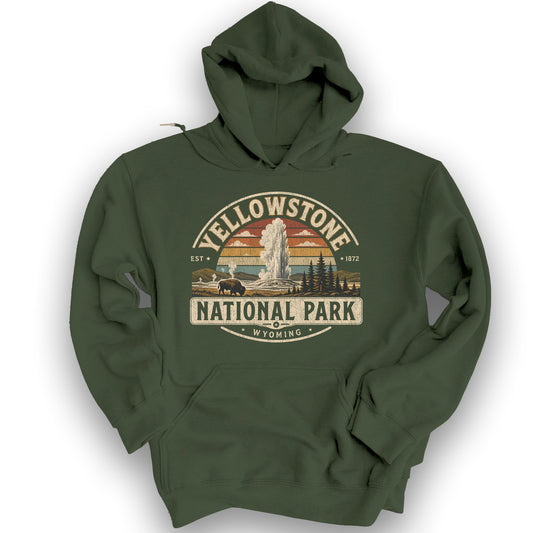 Yellowstone Medallion Hoodie - Military Green