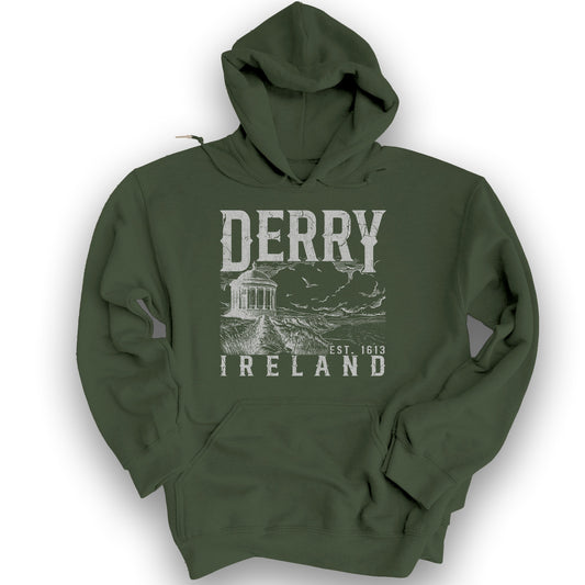 Derry Ireland Hoodie - Military Green