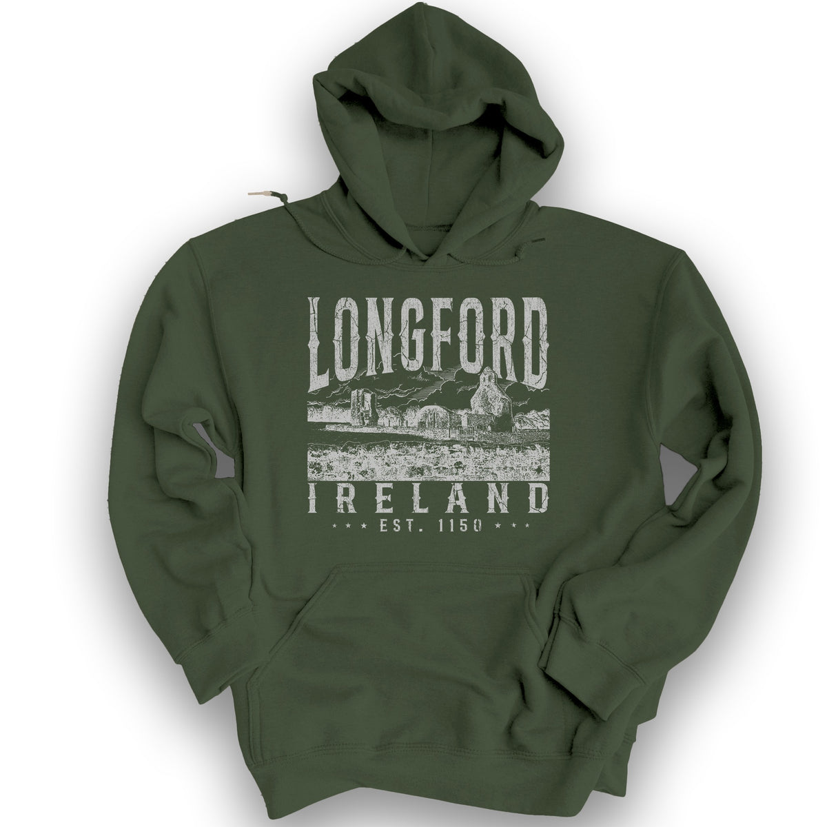 Longford Ireland Hoodie - Military Green
