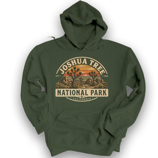 Joshua Tree Medallion Hoodie - Military Green