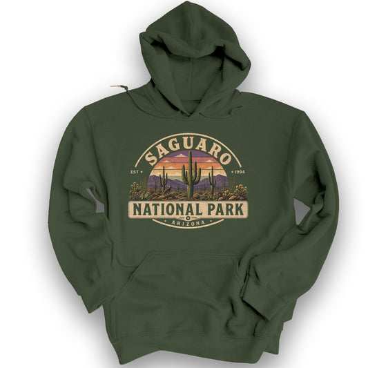 Saguaro Medallion Hoodie - Military Green