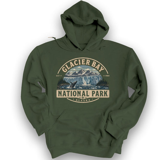 Glacier Bay Medallion Hoodie - Military Green