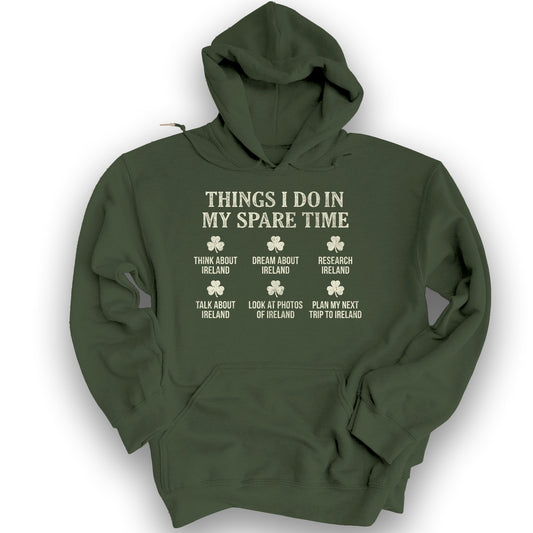 Ireland Spare Time Hoodie - Military Green