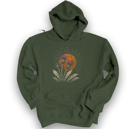 Thistle Sunset Hoodie - Military Green
