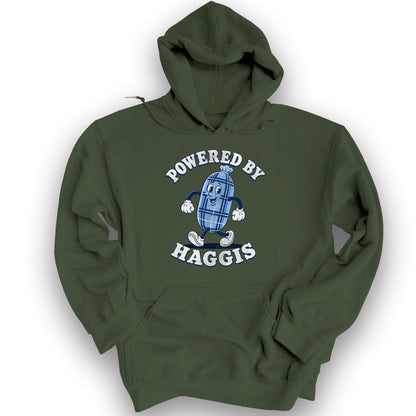 Powered By Haggis Hoodie - Military Green