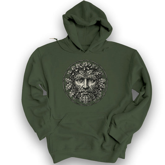 Green Man Hoodie - Military Green
