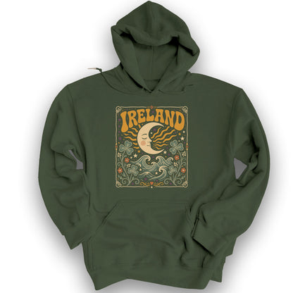 Ireland Bohemian Waves Hoodie - Military Green