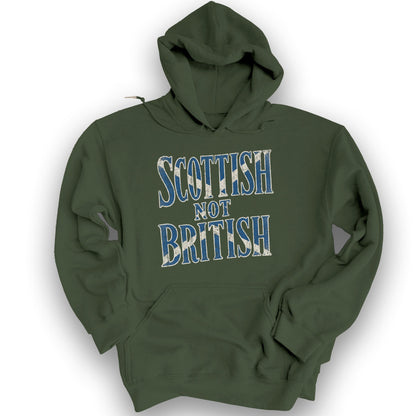 Scottish Not British Hoodie - Military Green