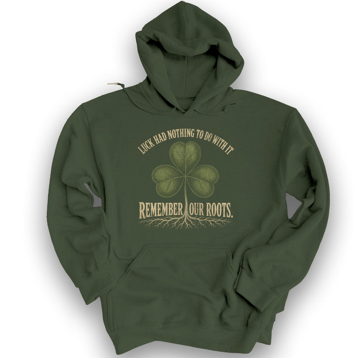 Remember Our Roots Hoodie - Military Green