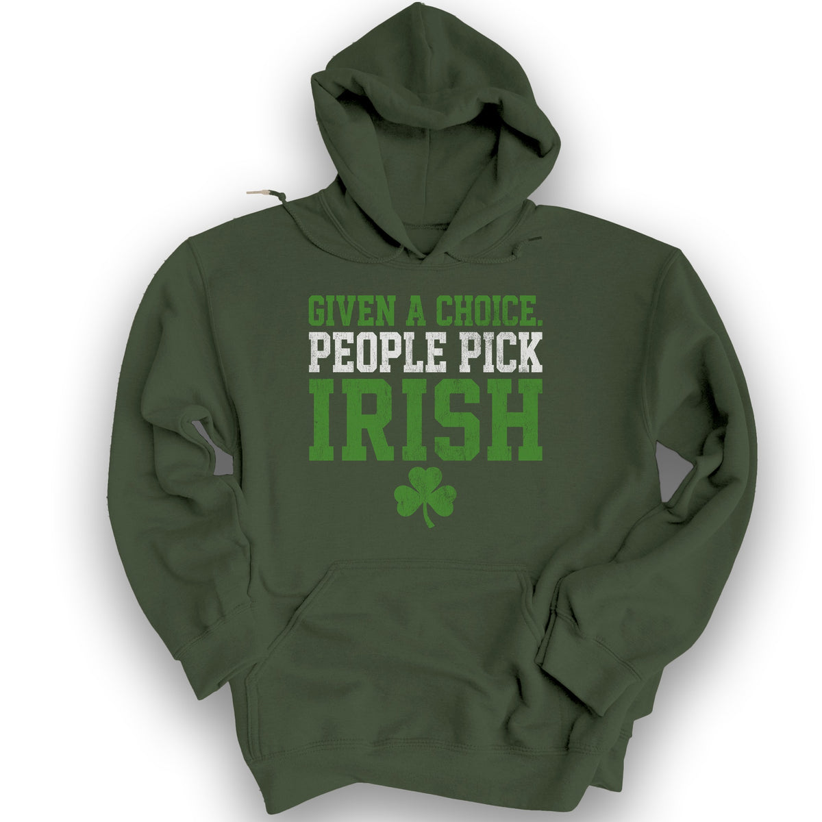 Irish Choice Hoodie - Military Green