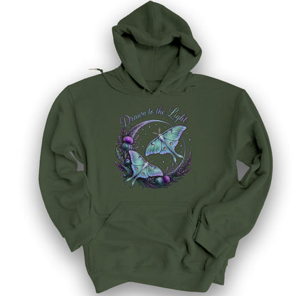 Drawn To The Light Hoodie - Military Green