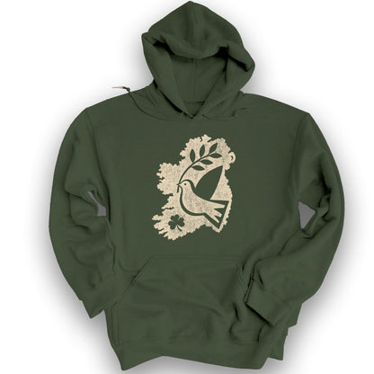 Éire Olive Branch Hoodie - Military Green