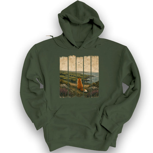 Ireland Fox Panels Hoodie - Military Green