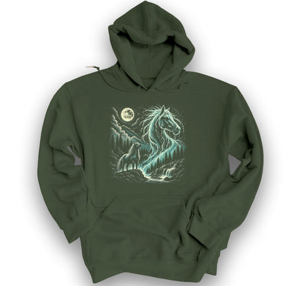 Kelpie 90's Throwback Hoodie - Military Green