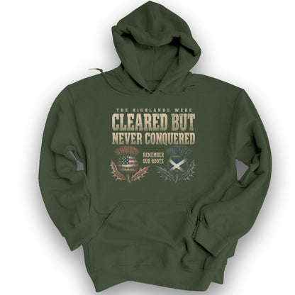 Highlands Were Cleared Hoodie - Military Green