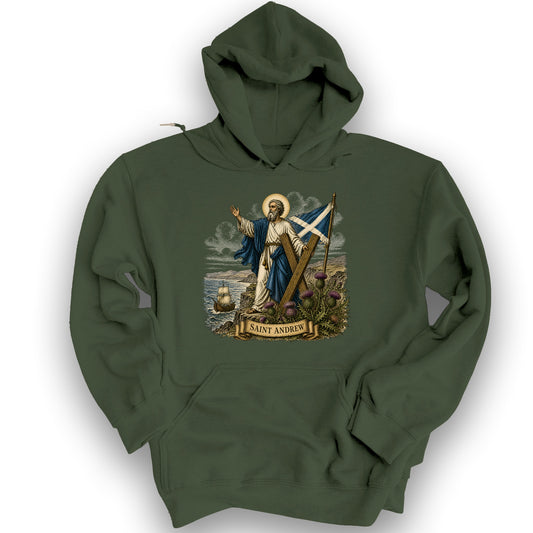 Saint Andrew Hoodie - Military Green