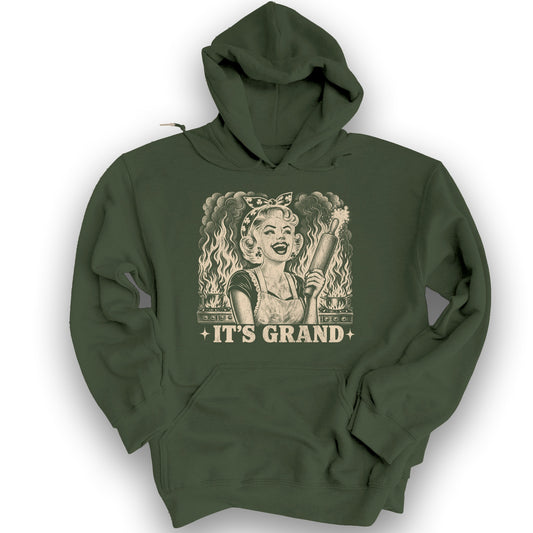 It's Grand Irish Hoodie - Military Green
