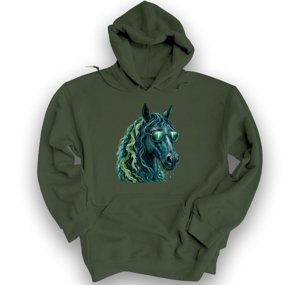 Cool Kelpie Hoodie - Military Green