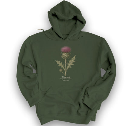Cluaran Thistle Hoodie - Military Green