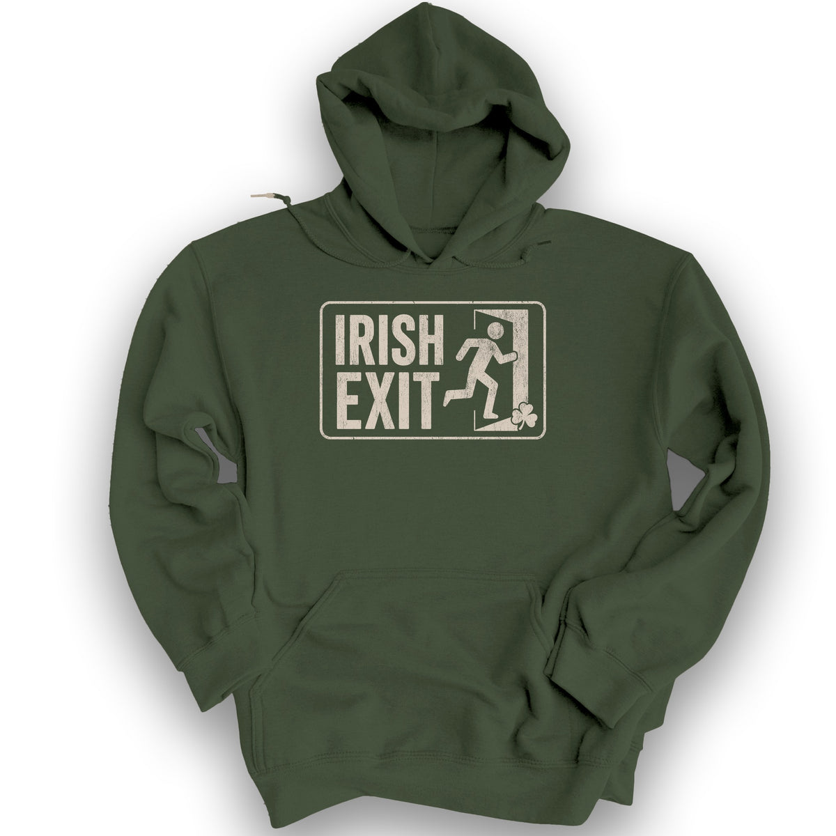 Irish Exit Hoodie - Military Green