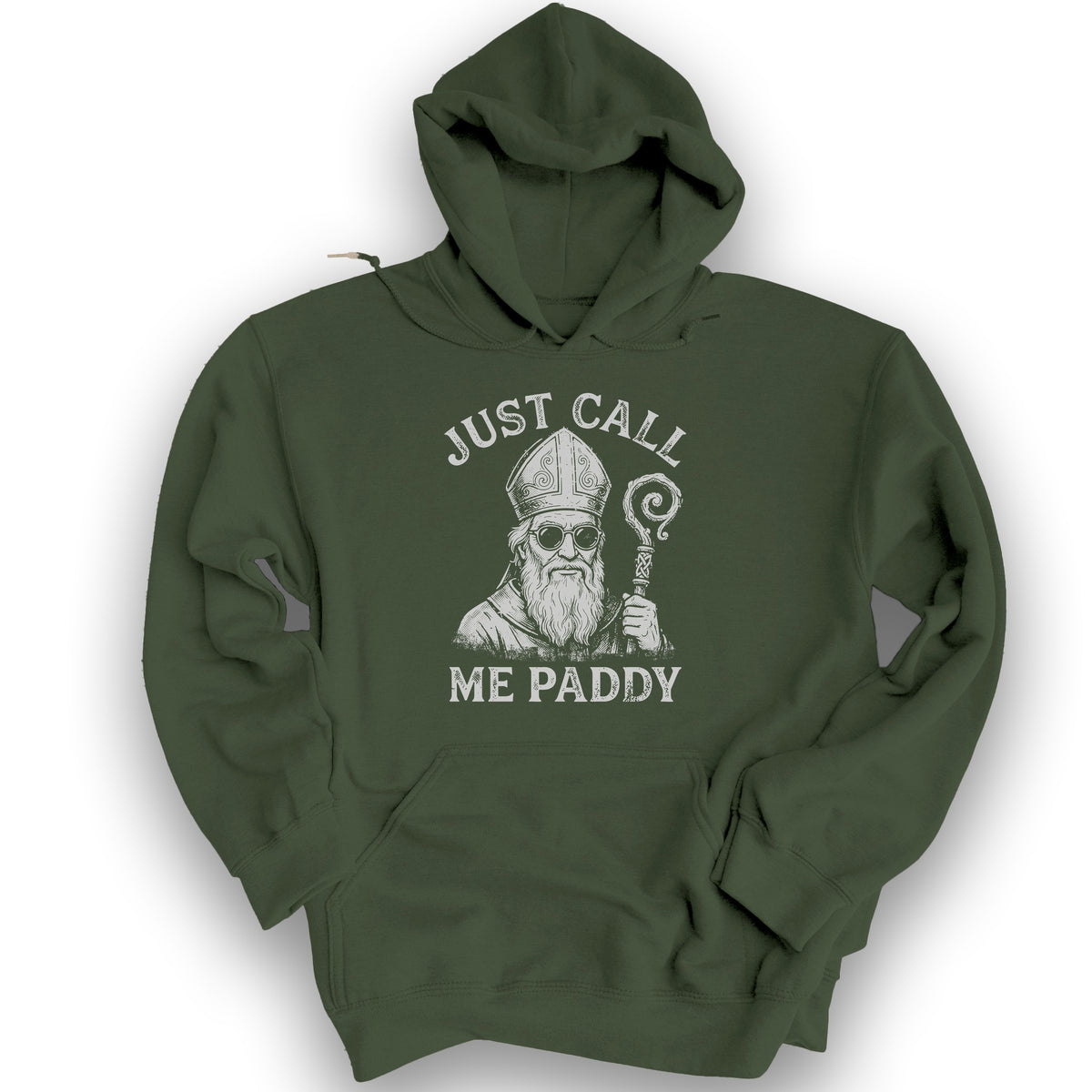 Just Call Me Paddy Hoodie - Military Green