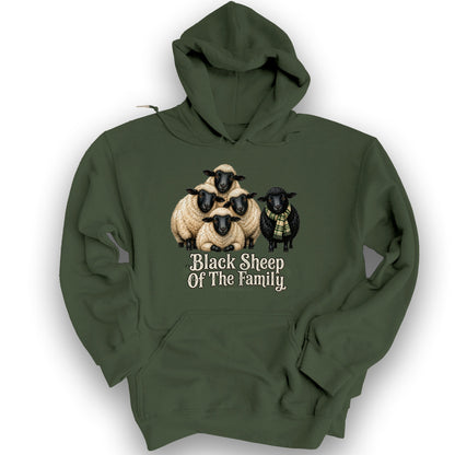 Black Sheep Family Hoodie - Military Green