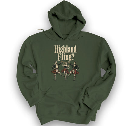 Highland Fling Trio Hoodie - Military Green