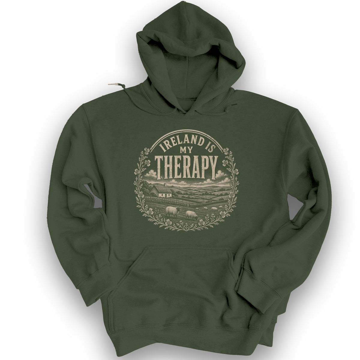 Ireland Is My Therapy Badge Hoodie