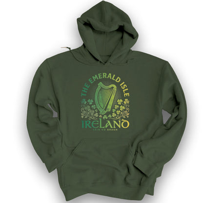 Ireland Erin Harp Hoodie - Military Green
