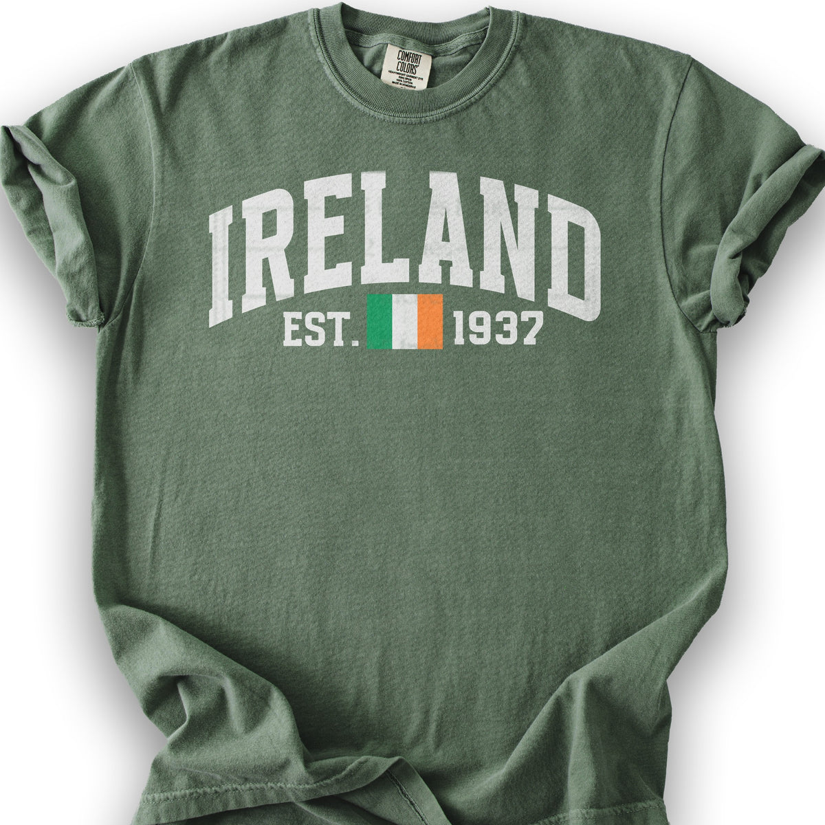 Ireland Varsity Flag T-Shirt - Moss