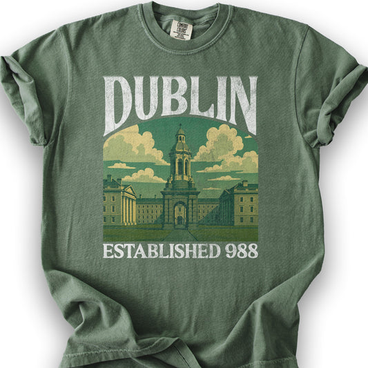 Dublin Ireland "Big and Bold" T-Shirt - Moss