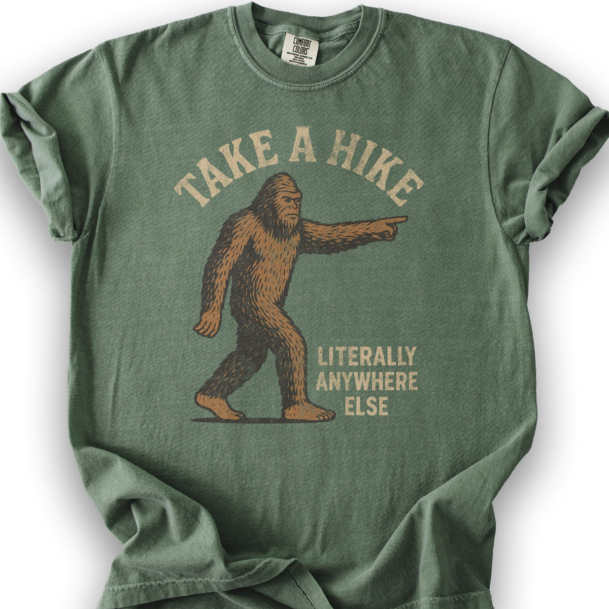 Bigfoot "Take a Hike" T-Shirt - Moss