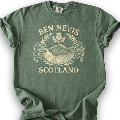 Ben Nevis Scotland T-Shirt - Moss
