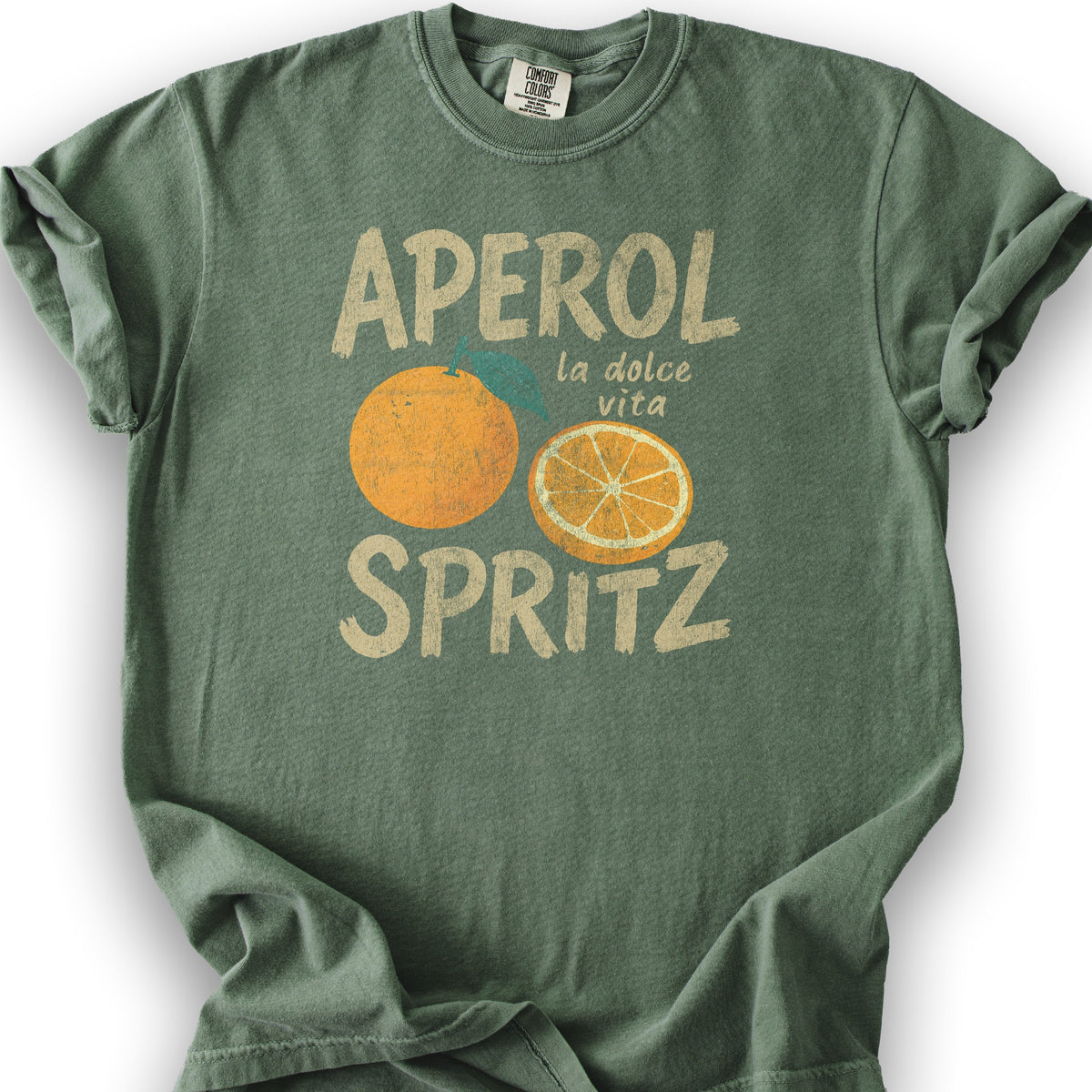 Aprel Spritz La Dolca Vita T-Shirt - Moss